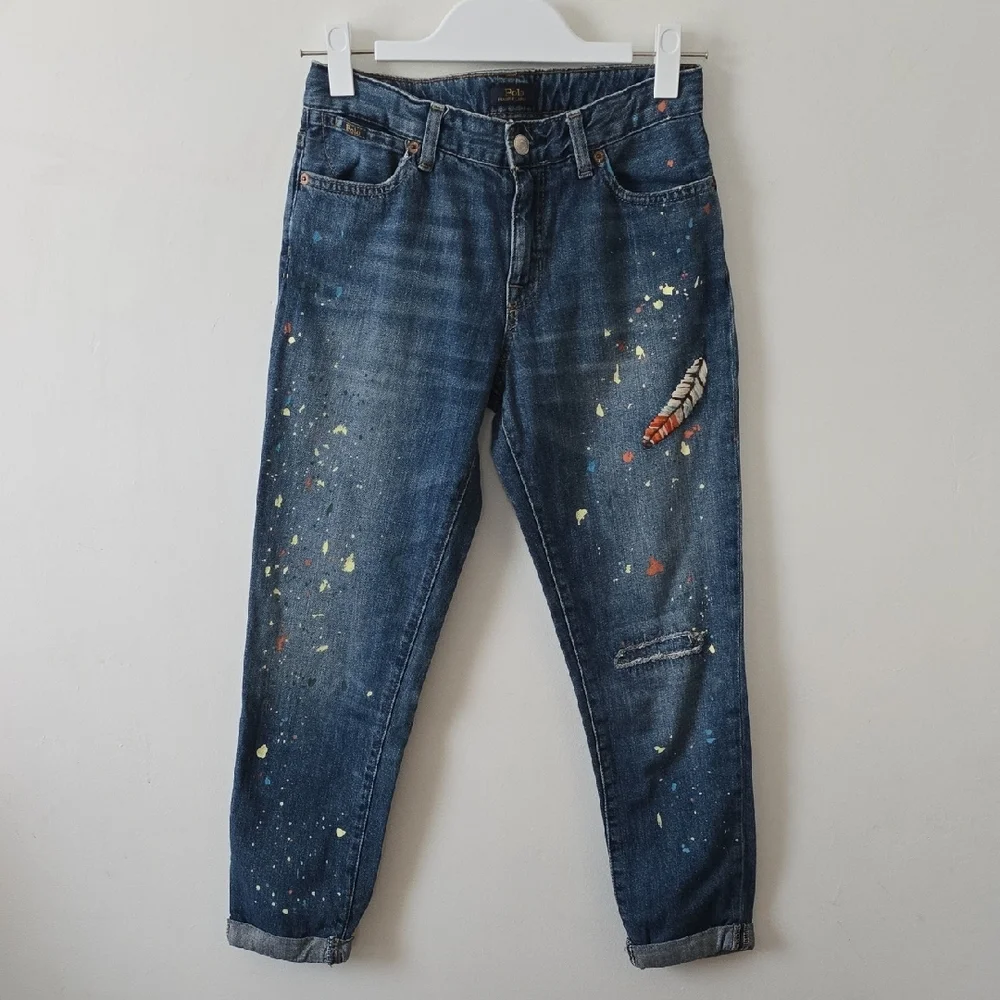 Polo Ralph Lauren The Astor Slim Boyfriend Ankle Jeans Girls Size 14